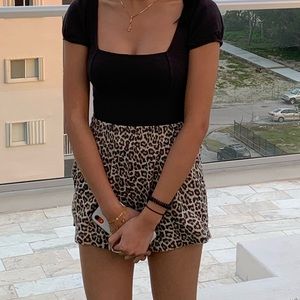 cheetah print shorts